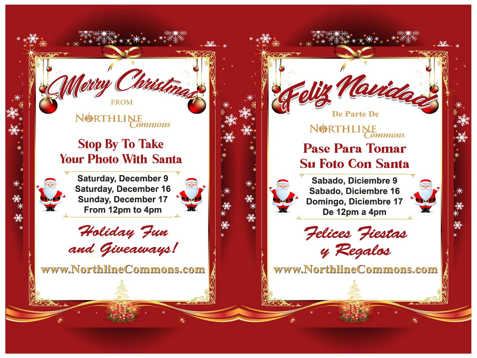 Northline Commons Holidays with Santa 2023